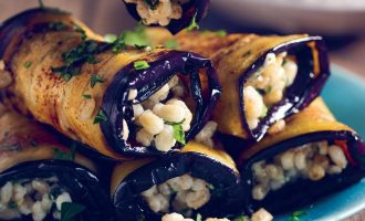 Рулетики из баклажанов