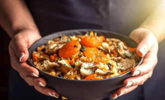 Постный плов с овощами